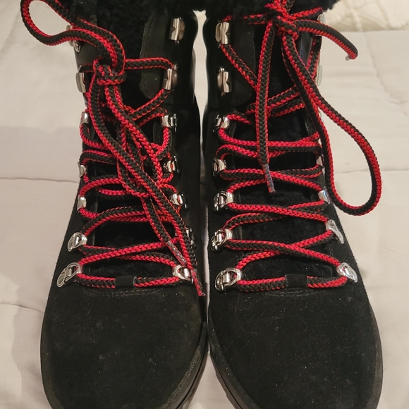 Marc Fisher LTD Suede and Sherling Boots - Picture 4 of 7